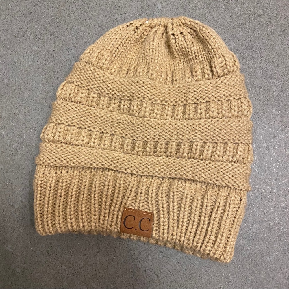 C.C Beanie with Ponytail Hole